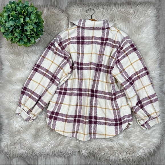 BA&SH Qetsia Topshirt Lady Jacket Womens Size Small‎ Plaid Collared Overshirt - Picture 9 of 9